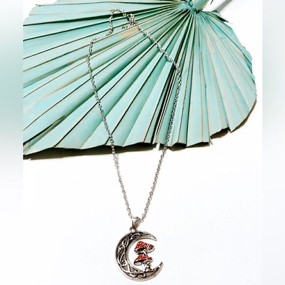 Mushroom necklace S208 - Picture 3 of 5